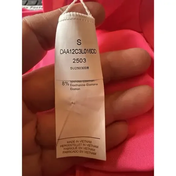 Cupshe Womens's Size Small Hot Pink Crisscross Back Tie Bikini Set NWT - Picture 4 of 6